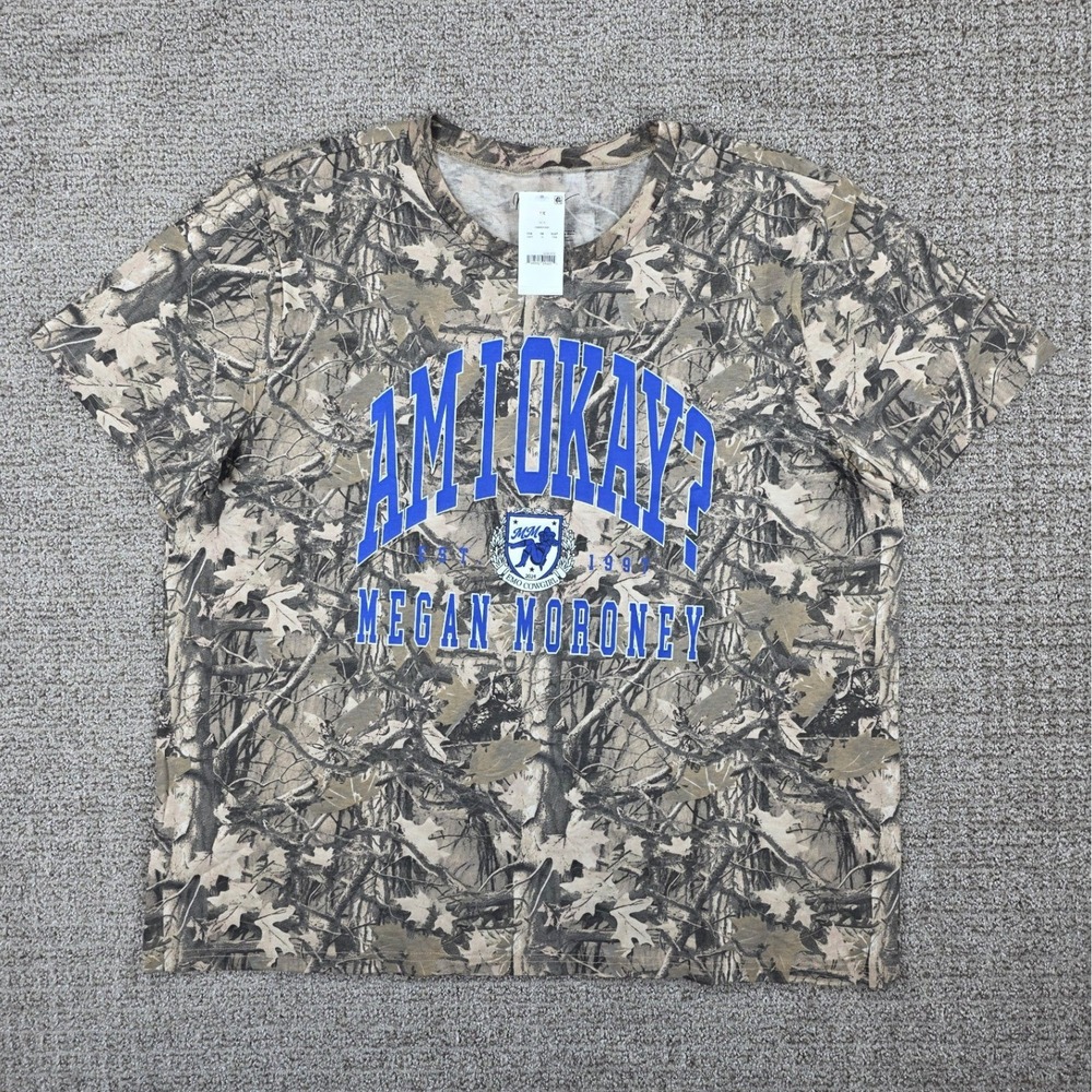 Megan Moroney Am I Okay Tour‎ Camo T-Shirt Womens 1X Emo Cowgirl RealTree Style